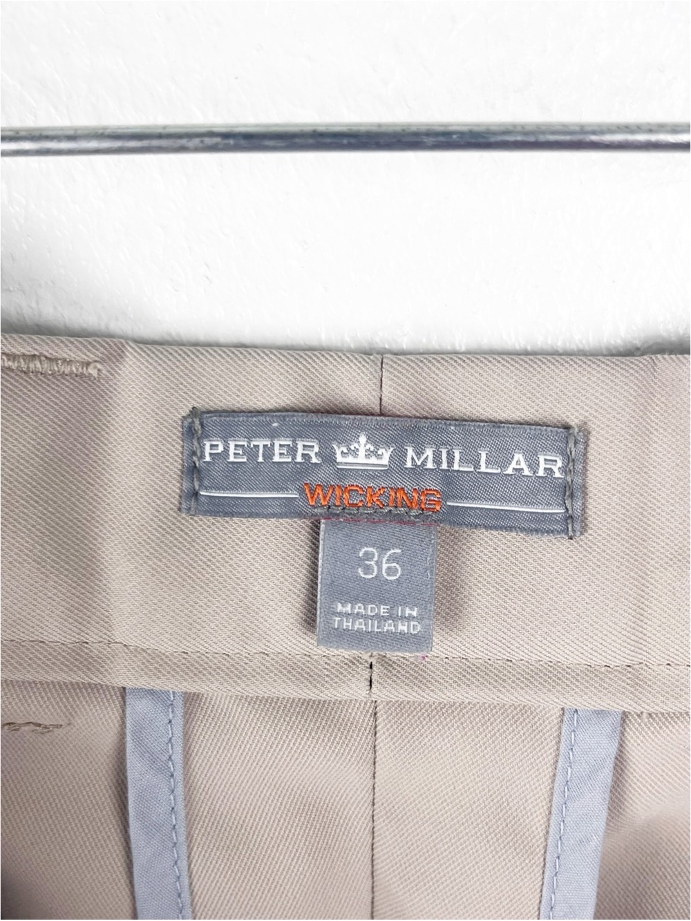 PETER MILLAR Wicking Beige Pockets Shorts 36 Casual Preppy Golf Boating Picnic - Picture 3 of 10